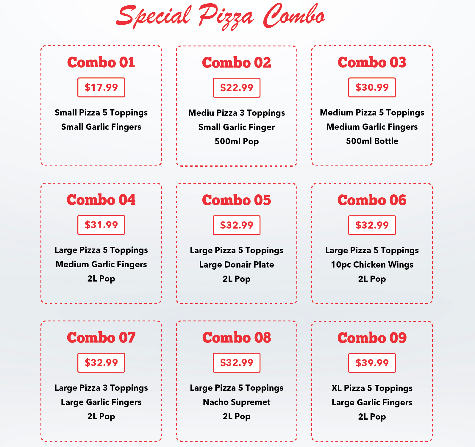 Deal & Offers – Downtown Pizza